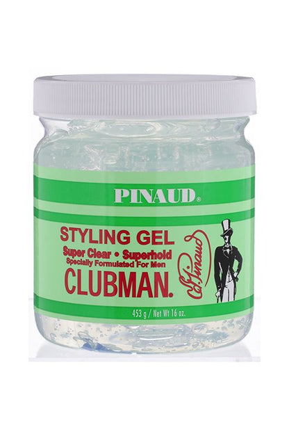 CLUBMAN PINAUD SUPER HOLD STYLING GEL, CLEAR, 16 OZ