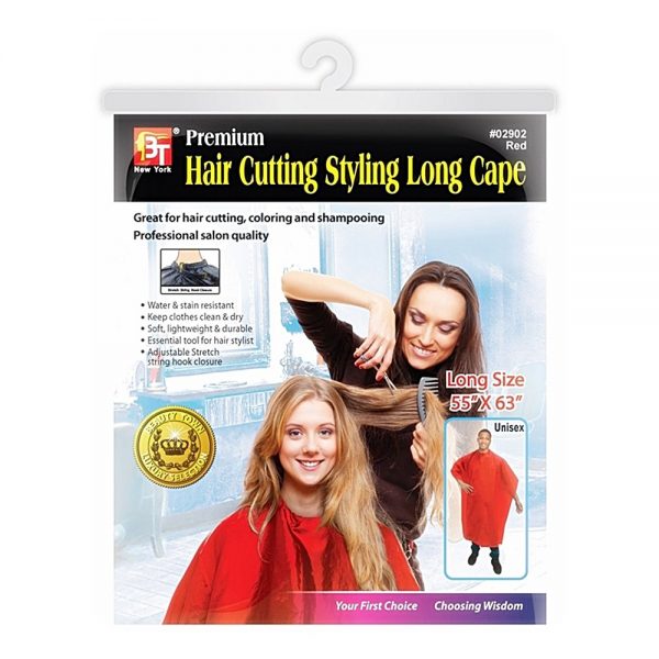 Luxury Hair Cutting Styling Long Cape with Hook Clousure