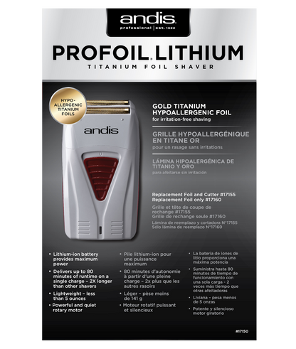 Andis ProFoil® Lithium Titanium Foil Shaver