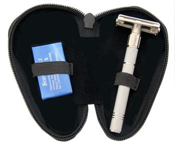 Classic Shaving Razor with Travel Case